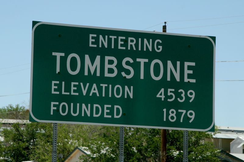We drove through Tombstone, too