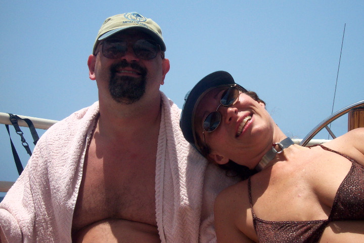 Fuzzy and Debbie at Sea