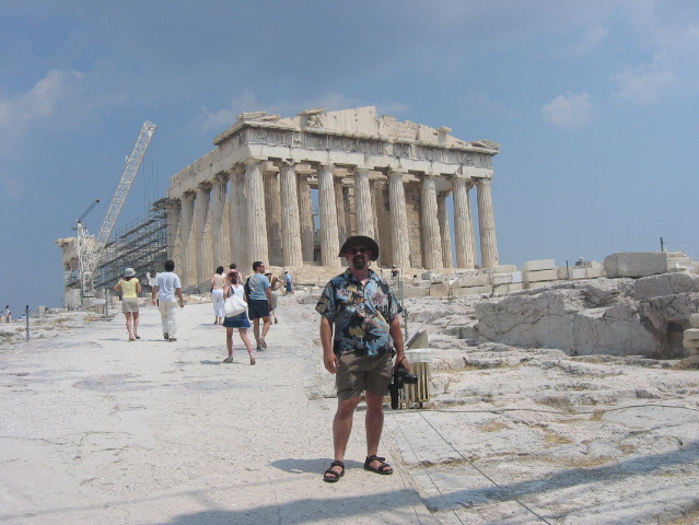 Fuzzy at the Parthenon (by Dan)