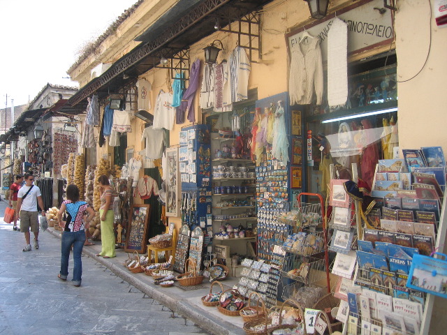 The shops of Plaka