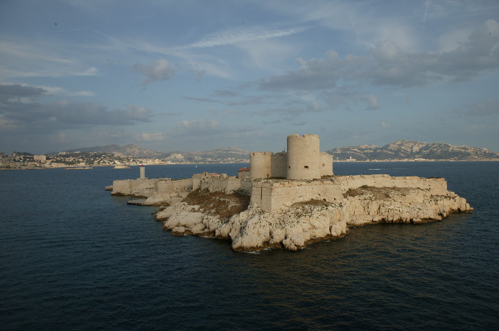 Chateau D'If and old Marseille