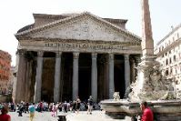 The entrance to the Pantheon