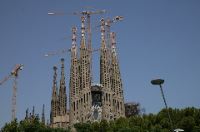 A temple designed by Gaudi and still under construction