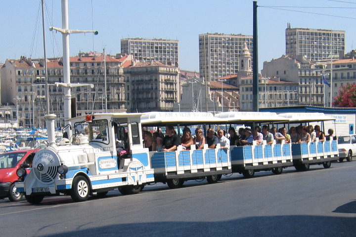 A sight-seeing tram