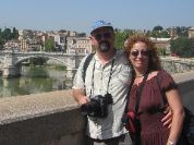 Fuzzy and Debbie in Rome (by Kelsey)