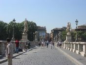 Famous bridge in Rome